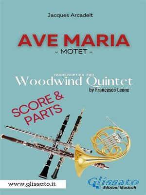 cover image of Ave Maria (Arcadelt)--Woodwind Quintet--Score & Parts